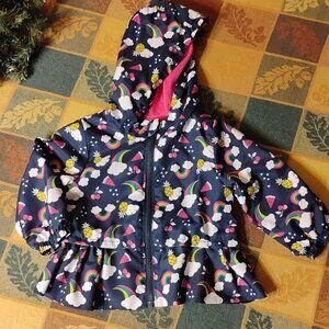 Wonder Nation Baby Girl Jacket Rainbow Size 12 Months Multicolor